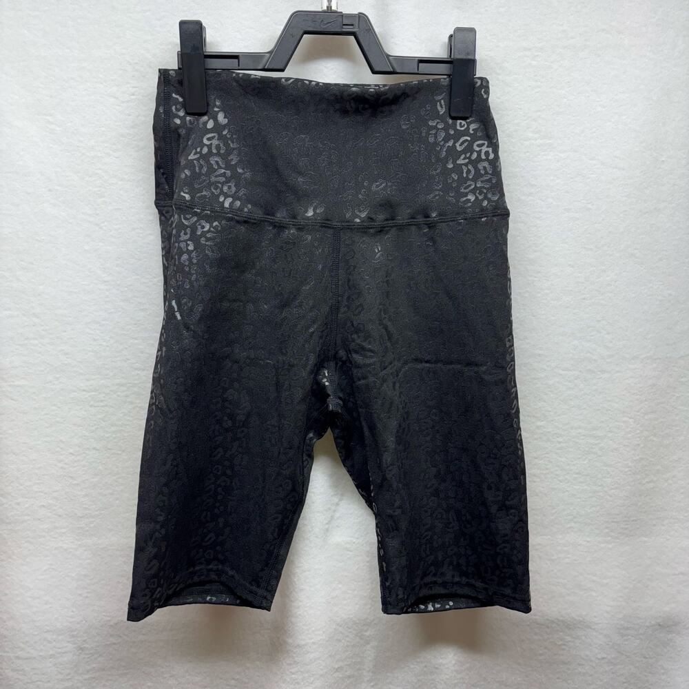 LA‎ Society Leopard Print Biker Shorts - Size Small